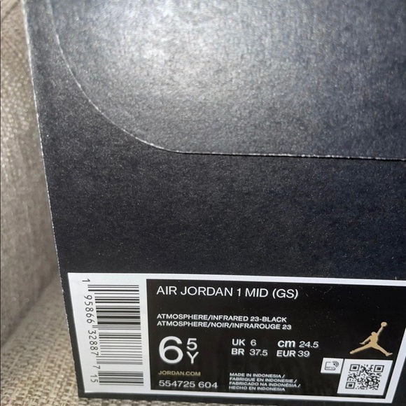 Air Jordan 1 Mid Atmosphere Infrared - Picture 11 of 12